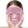 Jakuva Hot and Cold Therapy Full Face Gel Mask,Face Ice Mask for Woman Man,Gel Beads Eye Mask&amp;Compress Pearl Treatment for Headache, Puffiness,Migraine Relief,Face SPA &amp; Overall Skin Care (Pink)