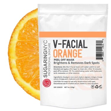 Vajacial Jelly Mask Orange with Orange Elements V-Facial by Sugaring NYC 7oz 200g