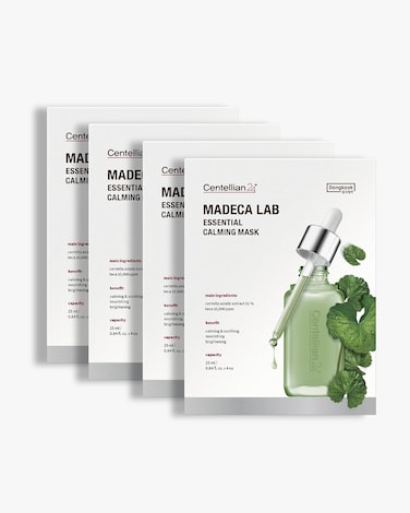 CENTELLIAN 24 Madeca Mask (Extra Calming, 24pc) - Face Mask Sheet for Ultra Calming, Soothing for Sensitive, Acne-prone Skin with Centella Asiatica, TECA, Niacinamide. Korean Skin Care for Men Women