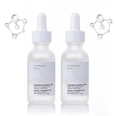 10% Argireline Serum, With Hyaluronic Acid For Fine Lines, Anti Aging Argireline Solution Percent For Dark Spot, Anti Wrinkles Multi Peptide Serum For Face 2 PCS