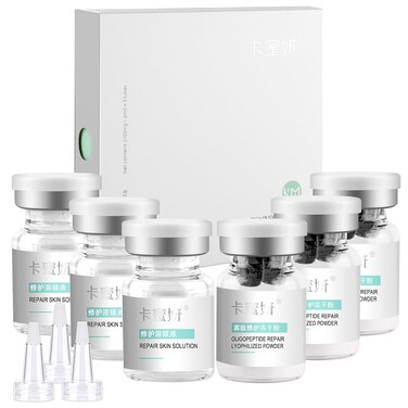 Collagen,Oligopeptide Repairing Serum Set,Microneedling,Instant Face and Eye Lift,Plant Stem Cell Anti-Aging Serum