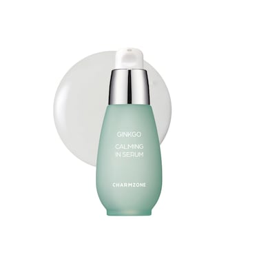 CHARMZONE Ginkgo Calming-in Serum &ndash; Korean Skincare for Sensitive Skin   Soothing &amp; Hydrating Face Serum with Ginkgo Leaf Extract &amp; Flavonoids for Protection &amp; Revitalization (1.01 fl oz /30 ml)