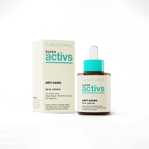 Conatural Anti-Aging Serum 30ml - Face Serum for Wrinkles &amp; Fine Lines, Peptide, Tightening Serum for Deep Wrinkles, Anti-Aging Treatment, Fine Lines Remover for Youthful Skin