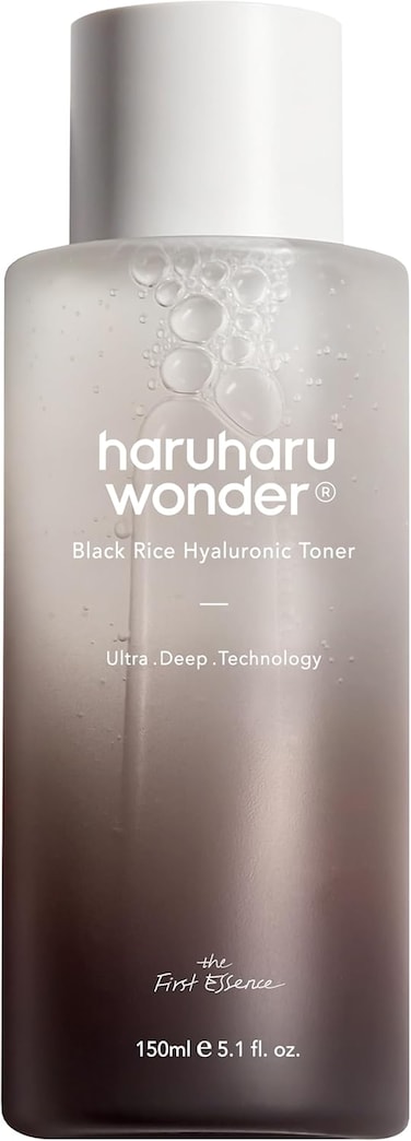 Haruharu Wonder Black Rice Hyaluronic Toner 5.1 fl.oz / 150ml   Face Moisturizer, Facial Toner for All Skin Types   Vegan, Cruelty Free, EWG-Green