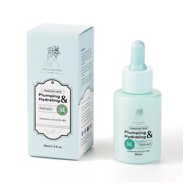 Hyaluronic Acid Serum 100% Natural Moisturizer with Vitamin B5 for Face and Neck. Dermatologically tested, Cruelty-Free, Paraben Free - 1 fl oz