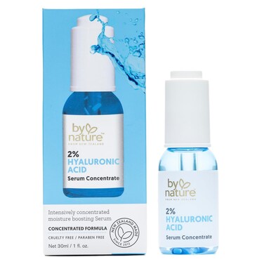 By Nature 2% Hyaluronic Acid Serum for Face &amp; Neck - Skincare from New Zealand - 2% Hyaluronic Acid Facial Serum Concentrate - 1fl. Oz