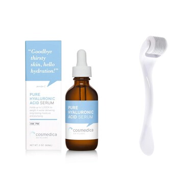 Hyaluronic Acid Serum 2oz + Microneedling Roller