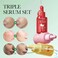BIOAQUA 3in1 Facial Serum Combination Set Moisturizing Nicotinamide Turmeric Snail Secretion Anti-Oxidation Hydrate Anti-Wrinkle Tender Face Skin 3x 30ml / 1fl.oz