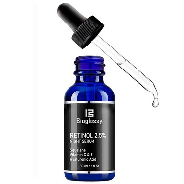 Retinol Serum for Face, 2.5% Retinol Intense Night Serum with Squalane,Vitamin C &amp; E &amp; B3,Hyaluronic Acid for Lines, Wrinkles &amp; Premature Sun Damage to Resurface &amp; Hydrate 30 ml/ 1 Fl oz