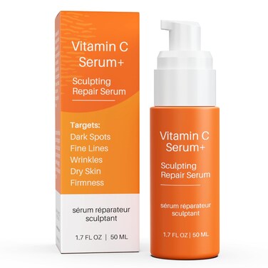 Levaye Vitamin C Serum &ndash; Anti Aging Facial Serum with Vitamin C, ferulic acid, Hyaluronic Acid, Vitamin E &ndash; Brightening Serum. Targets Dark Spots, Fine Lines, Wrinkles, Dry Skin, Firmness, 1.7 Fl Oz