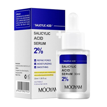 2% Salicylic Acid Serum for Face Acne Treatment, Acne Serum for Oily Skin, Moisturizer Face Serum for Acne Spot, Blackhead &amp; Whitehead Remover, Pore Reducer, Acne Skincare for Women, Men, Adult, Teens