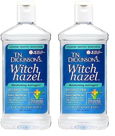 T.N. Dickinson's Witch Hazel Alcohol-Free Moisturizing Astringent, Made with 100% Natural Witch Hazel 16 oz (Pack of 2)
