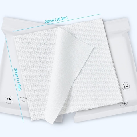 ClearFace Sensitive Skin Face Towels &ndash; Biobased Makeup Remover and Dry Wipes, Compact Travel Pack