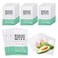 100 pcs Disposable Skin Cleansing Wipes, Individual Wrapped, Safe, Convenient, Lightweight, Remove Makeup(Green)