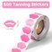 Tanning Stickers   500 Pack   Spray Tan   Tanning Bed   Outdoors   Body Decals (Lip)