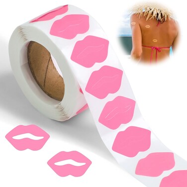 Tanning Stickers   500 Pack   Spray Tan   Tanning Bed   Outdoors   Body Decals (Lip)