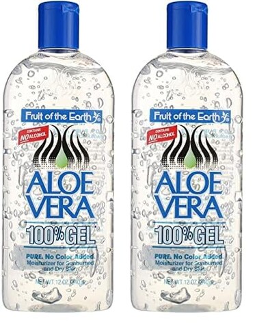 Fruit of the Earth Aloe Vera 100% Gel, 12 oz (Pack of 2)