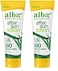 Alba Botanica Aloe Vera Lotion for Skin, Soothing After Sun Treatment for Face and Body, Made with Purity Certified 80% Aloe Vera Gel Formula, 8 fl. oz. Tube (Pack of 2)