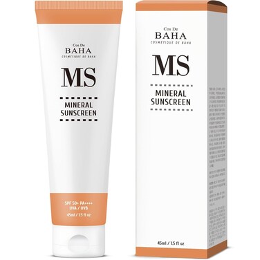 Cos De BAHA SPF 50 Mineral Sunscreen - Elevate Your Skin Protection Naturally. Defends and Cares for Your Skin, 1.5 Fl Oz (45ml)