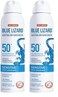 Blue Lizard Sensitive Mineral Sunscreen Spray SPF 50+, Dermatologist-Recommended Brand, Broad-Spectrum UVA/UVB Protection, Water-Resistant, Zinc Oxide Formula, 5 fl oz (Pack of 2)