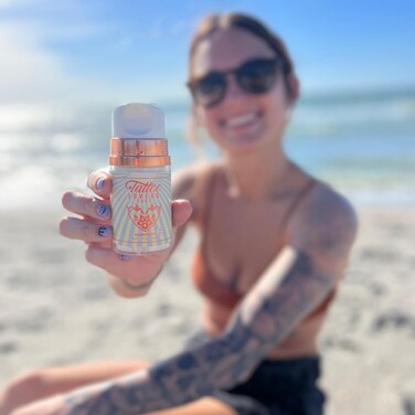 Tattoo Lovers Care Tattoo SPF 50 Sunscreen Mineral Based Deeply Moisturizes &amp; Protects Ink Against Fading Tattoo Fade Protection and Moisturizer Vegan Organic 1.7oz