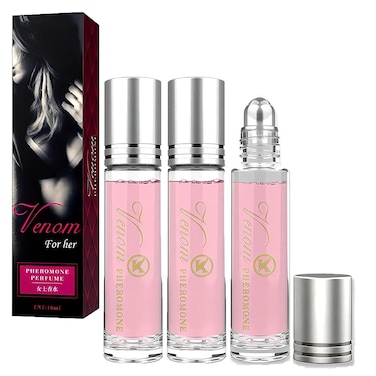 3Pcs Lunex Phero Perfume,pheromones perfumes for women,Roll On Perfume, Portable Perfume Long Lasting Female