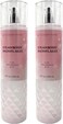 Bath &amp; Body Works Strawberry Snowflakes Fine Fragrance Body Mist Gift Set 8 oz Pack Lot of 2 (Strawberry Snowflakes) 8 Fl Oz (Pack of 2) 16 Fl Oz