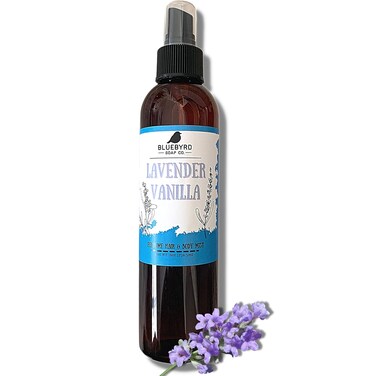 BLUEBYRD Soap Co. Lavender Vanilla Fragrance for Hair and Body   Alcohol Free Hair Perfume   Perfumed Hair and Body Mist -Sweet Vanilla &amp; Relaxing Lavender Scent   Clean Beauty, Vegan, Free of