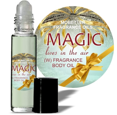 Magic Lives In The Air For Women perfume Body Oil Fragrance 1/3 oz roller ball, Floral Fruity Gourmand, Long Lasting, Travel Size, Uncut