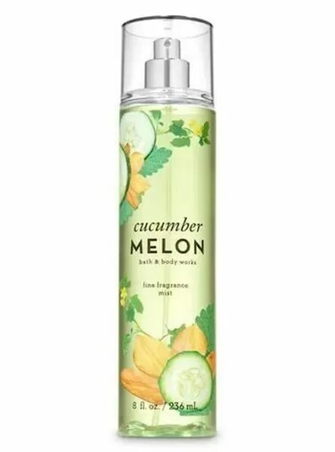 Bath &amp; Body Works Cucumber Melon Fine Fragrance Body Spray Mist 8 fl oz / 236 mL (Cucumber Melon)