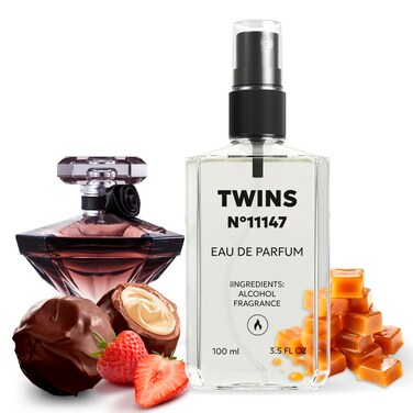 TWINS Impression of Tresor La Nuit Parfum   Perfume for Women Eau de Parfum   No.11147   3.4 Fl Oz / 100 ml