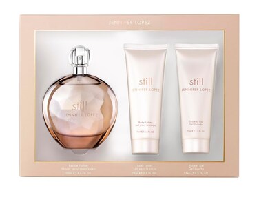 Jennifer Lopez Still Eau de Parfum Gift Set   100 ml (3.4 FL OZ) EDP Spray, 75ml (2.5 FL OZ) Body Lotion, and 75ml (2.5 FL OZ) Shower Gel