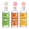 3 Bottles Hair Removal Waxing Care Kit for Women, Pre Wax Chamomile Cleanser, Almond Oil Wax Residue Remover, Post Wax Aloe Vera Soothing Gel, Before and After Waxing Care