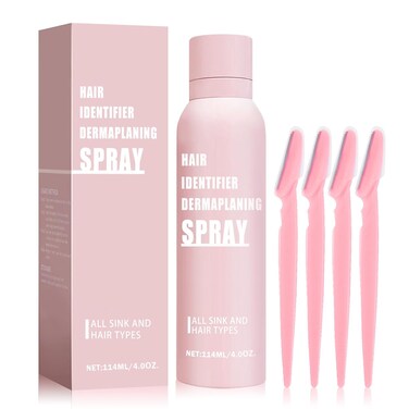 Hair Identifier Spray for Face Shaving Powder for Women Skin Body Hair Identifying Spray for Face Dermaplaning Glow Reveal Face Spray Moisturizing Skin Care Dermaplaner Spray for Face
