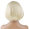 Short Blonde Bob Wig Light Blonde Wig for Women Straight Blonde Bob Wig Heat Resistant Synthetic Natural Looking Wig with Wig Cap