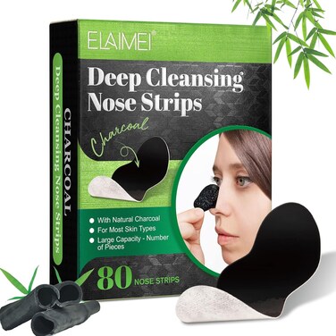 AGETITY Nose Strips for Blackheads, Pore Strips Blackhead Remover for Face, Nose Blackhead Remover Strip, Nose Pore Strips Black Head Remover for Women Men (80)