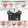 Professional Waxing Kit Wax Warmer Single Pot Wax Heater Machine for Hair Removal, Large Wax Pot with Non-Stick Easy Clean Pot, 50 Wax Sticks &amp; 20 Collar, for Spa Salon Beauty Esthetician Home (Black)