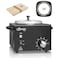 Professional Waxing Kit Wax Warmer Single Pot Wax Heater Machine for Hair Removal, Large Wax Pot with Non-Stick Easy Clean Pot, 50 Wax Sticks &amp; 20 Collar, for Spa Salon Beauty Esthetician Home (Black)