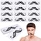 FOMIYES 50pcs Stickers Black Fake Mustaches Face Stuff Accessories for Men Depilatory Wax Clothes for Men Mens Suit Ear Waxing Suits Guard Wax Kit Strips Tools Clothing Man Hair Removal Pp