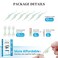 Beauty7 Men's Eyebrow Wax Strips Facial Wax Strips Hair Removal at Home Waxing Strips 24 pcs with Pearl Powder Essential Oil for Sensitive All Skin Types for Men
