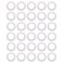 30pcs Wax Machine Mat Wax Warmer Collar Waxing Machine Mat Hair Removal Kit Wax Cloth Strips Waxing Protection Collars Waxing Collars Wax Warmer Ring Collar Paper Lining White