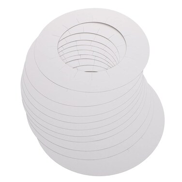 30pcs Wax Machine Mat Wax Warmer Collar Waxing Machine Mat Hair Removal Kit Wax Cloth Strips Waxing Protection Collars Waxing Collars Wax Warmer Ring Collar Paper Lining White