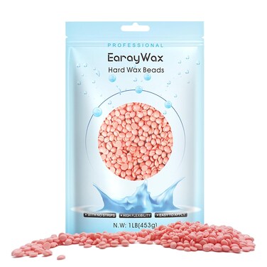 Hard Wax Beads for Hair Removal - Brazilian Waxing, Sensitive Skin, Face, Eyebrow, Legs at Home - 1lb Pearl Wax