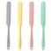 4-Piece Non-Stick Wax Spatulas Set, Silicone Waxing Applicators for Hair Removal, Home Salon Body Use (Pink, Yellow, Purple, Green)
