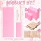 Yaomiao 250 Pieces Waxing Kit for Women and Men - Hair Removal Strips, Wax Applicator Sticks for Body and Skin (Pink)