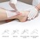 500Pcs Non Woven Wax Strips Soft Waxing Paper Sheets for Body Facial Hair Removal (7.8" x 2.8" and 3.9" x 1.5")