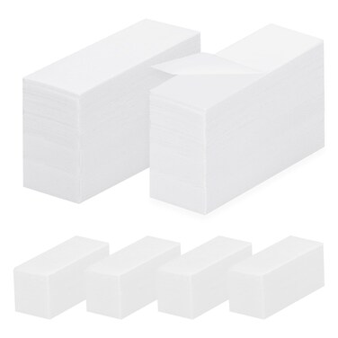 500Pcs Non Woven Wax Strips Soft Waxing Paper Sheets for Body Facial Hair Removal (7.8" x 2.8" and 3.9" x 1.5")