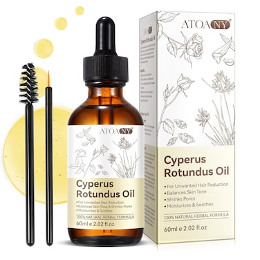 Cyprus Rotundus Oil - Cyperus Oil, Cyperus Cypress Rotundus for Hair Removal, Reducing Body Hair Growth, Smooth Skin &amp; Moisturizing,Suitable for All Skin Types, Natural Hair Removal Solution - 2.03 oz