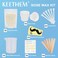 Nose Wax Kit for Men and Women - Instant Hair Removal, 100g Hard Wax, 20 Applicators, 10 Mustache Guards, and 10 Paper Cups - Painless, Safe, 20 times usage count - White Applicators