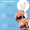 Nose Wax Kit for Men and Women - Instant Hair Removal, 100g Hard Wax, 20 Applicators, 10 Mustache Guards, and 10 Paper Cups - Painless, Safe, 20 times usage count - White Applicators